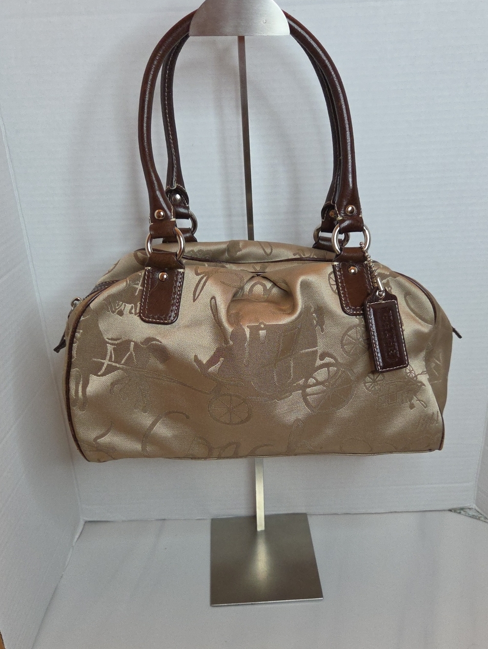 Coach Y2K Horse Carriage Satin Satchel - Style F14481